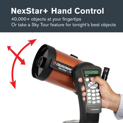 Celestron NexStar 6SE Computerized Telescope – 6-Inch Schmidt-Cassegrain Optical Tube – Fully Automated GoTo Mount with SkyAlign – Ideal for Beginners and Advanced Users – 40,000+ Object Database