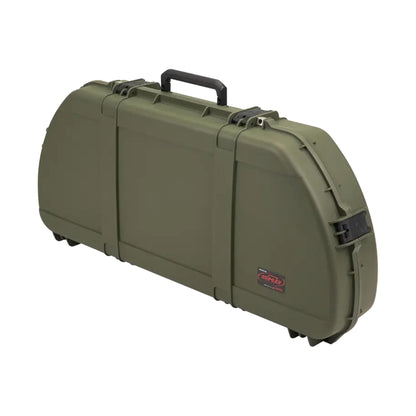 SKB Hard Protective Storage Case for Archery Bow and Arrows, iSeries Shaped Bow Case, Green - Quiver Holder and Gear Box for Hunting Accessories