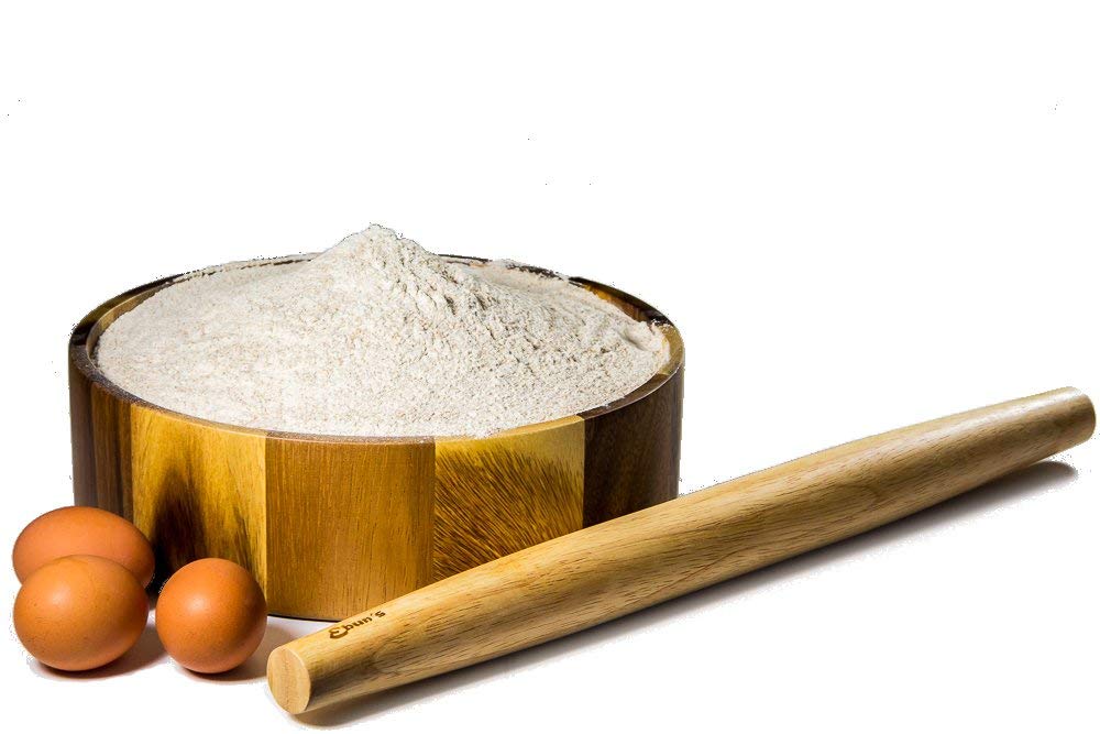Ebuns French Rolling Pin – 18 Inch Wooden Dough Roller for Baking Pizza, Pie Crust, Cookies & Pasta | Essential Kitchen Tool & Gift for Bakers, Chefs & Home Cooks