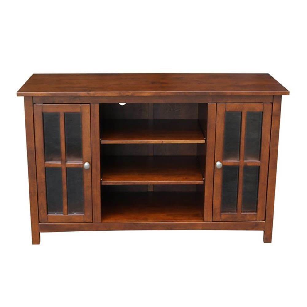 International Concepts Entertainment 48" TV Stand with 2 Doors in Brown