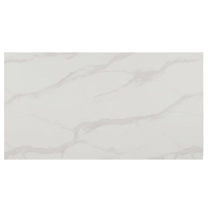 SAFAVIEH Home Collection - Aurelian White Faux Marble Rectangular Coffee Table with Lower Wood Shelf, Modern Design (COF7016A)