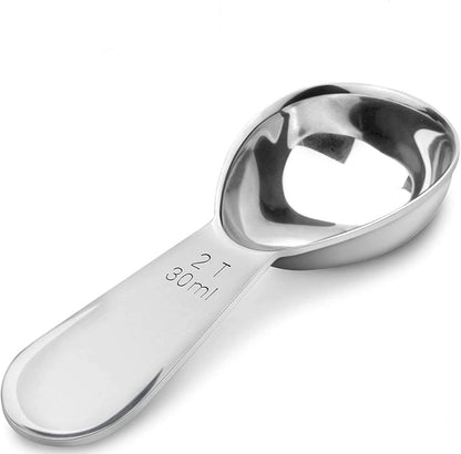 izelokay 2 30ML Coffee Scoop, Stainless Steel Table Spoon
