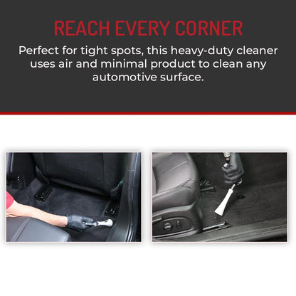 HI-TECH Vortex II Air Cleaning Gun – Pro Auto Detailing Tool for Deep Cleaning Interiors & Exteriors – Uses Air Compressor – Blasts Dust, Dirt & Grime Fast