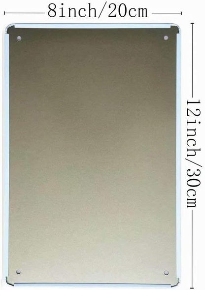 This House Runs On Love Laughter And Inappropriate Humor Vintage Look Iron Sign, 8X12 Inch
