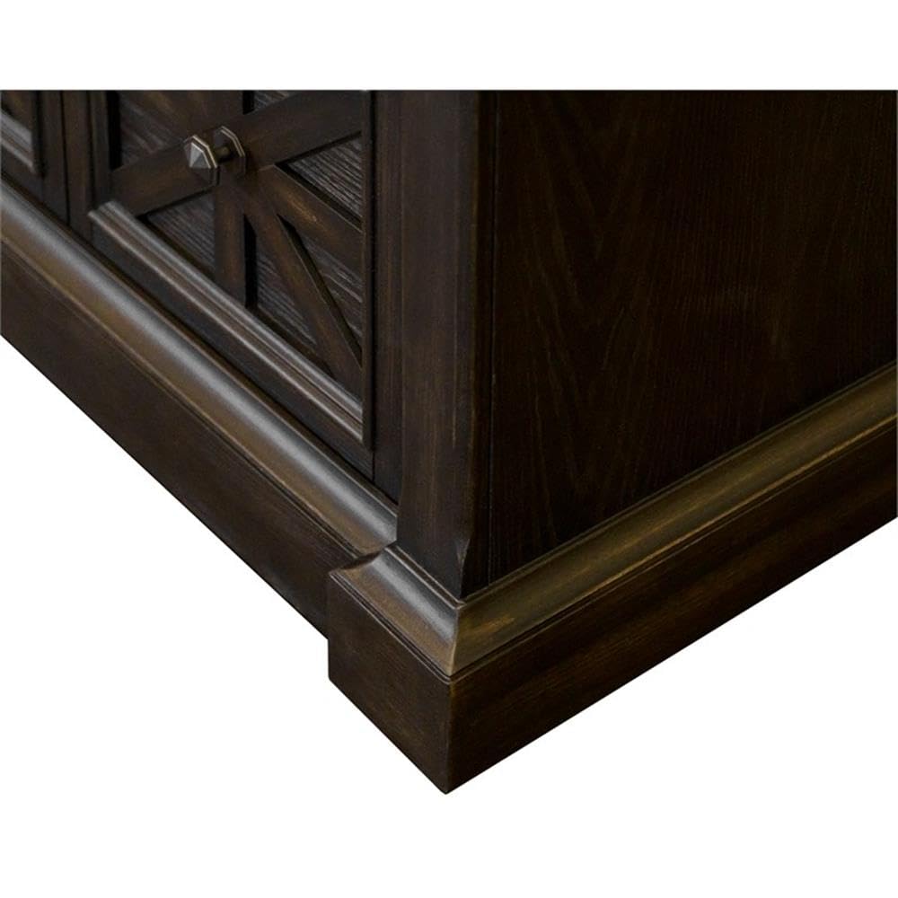 Martin Furniture Traditional Wood Lateral File Storage File Drawer Office File Drawer Dark Brown