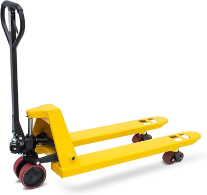 Fworkleft Manual Pallet Jack 4,400 LBS Capacity, 48" x 21" Heavy Duty Pallet Truck with Nylon Wheels, Industrial Hand Pallet Jack for Warehouse, Factory & Material Handling