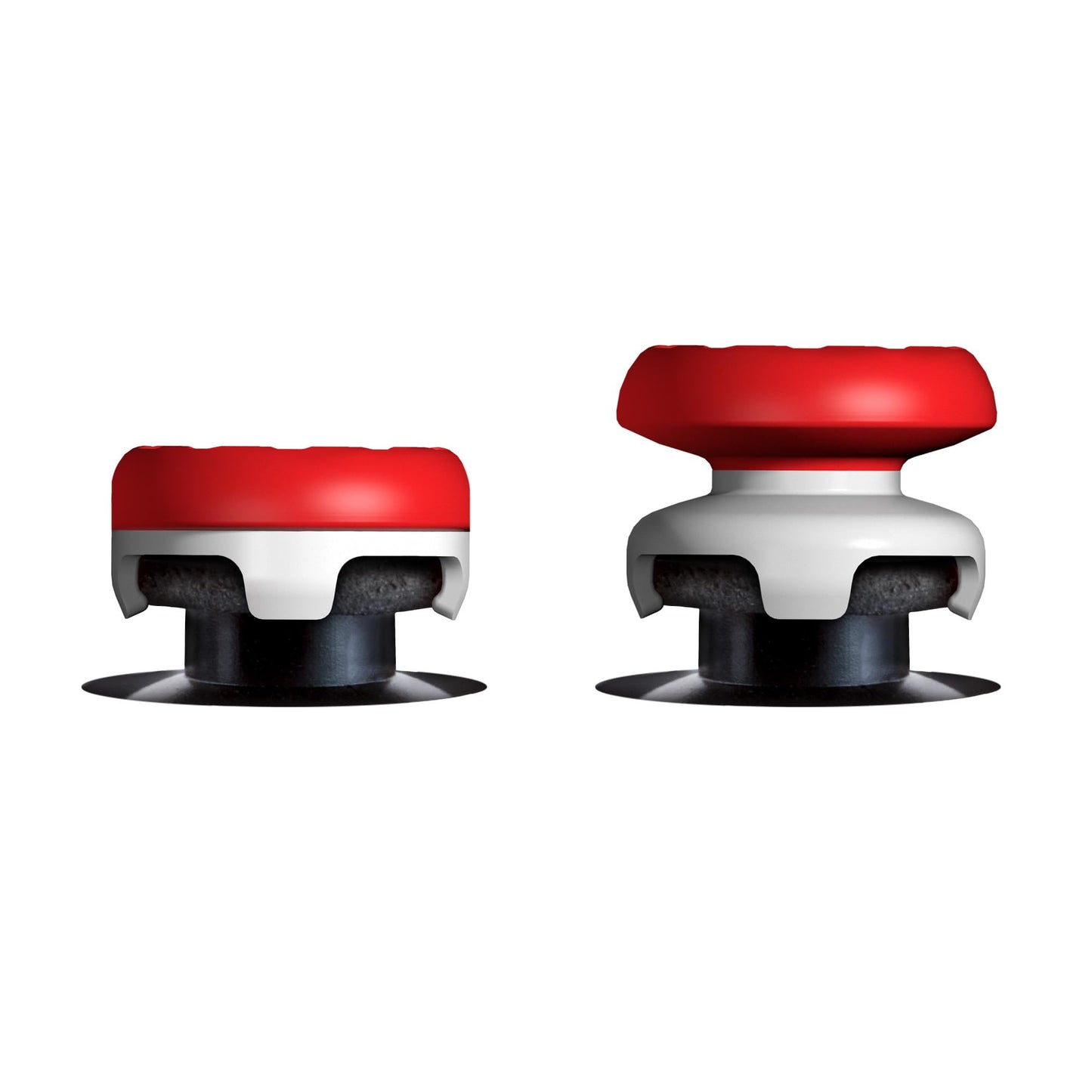 KontrolFreek FPS Freek Inferno for PlayStation 4 (PS4) and PlayStation 5 (PS5) Controller | Performance Thumbsticks | 1 High-Rise, 1 Mid-Rise | Red/White