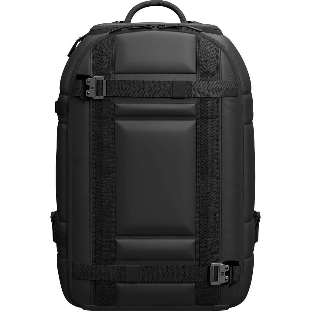 Db Journey Ramverk Backpack - Durable Travel Backpack with Laptop Compartment & Pockets for Work, Luggage with Roller Bag Hook Up System, 26L - Black Out