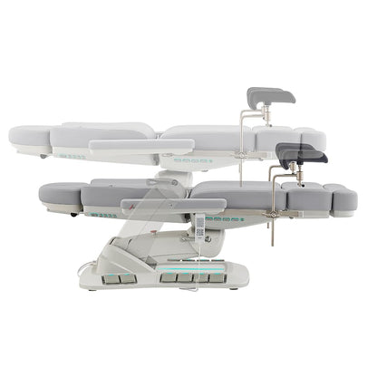 Dir Medical Spa Chair 4-Motor Electric Medical Examination Room Table with Stirrups Spa Beauty Bed Esthetician Chair Facial Bed with Position Memory Function Geneva