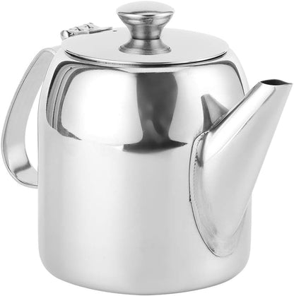 0.5 L Stainless Steel Teapot, Short Spout Coffee Pot for Restaurants and Living Rooms (20 oz)