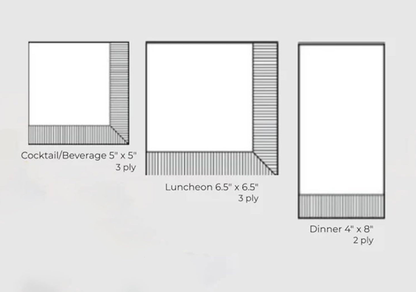 3-Ply 8.5" 4.5", 16-Count IHR Ideal Home Range Dinner Napkins Disposable Paper Hand Towels, x Peaches