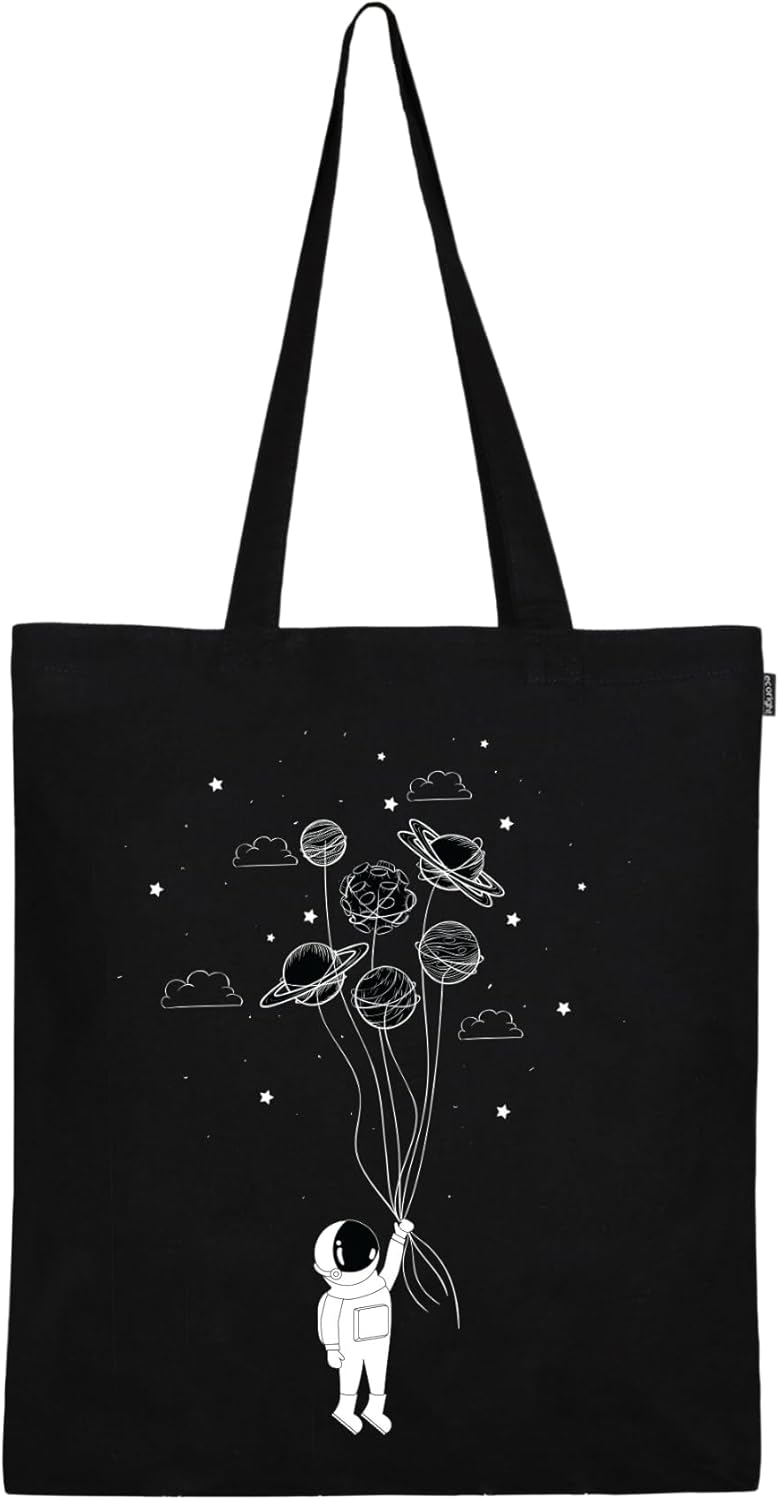 Eco Right Canvas Reusable Cotton Tote Bag for Women, Ideal for School, Grocery, Shopping, Beach & Gifts