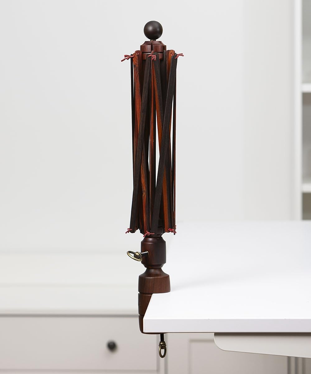 Knit Picks Yarn Winding Bundle - Yarn Ball Winder (Purple) and Cocobolo Hardwood Yarn Swift