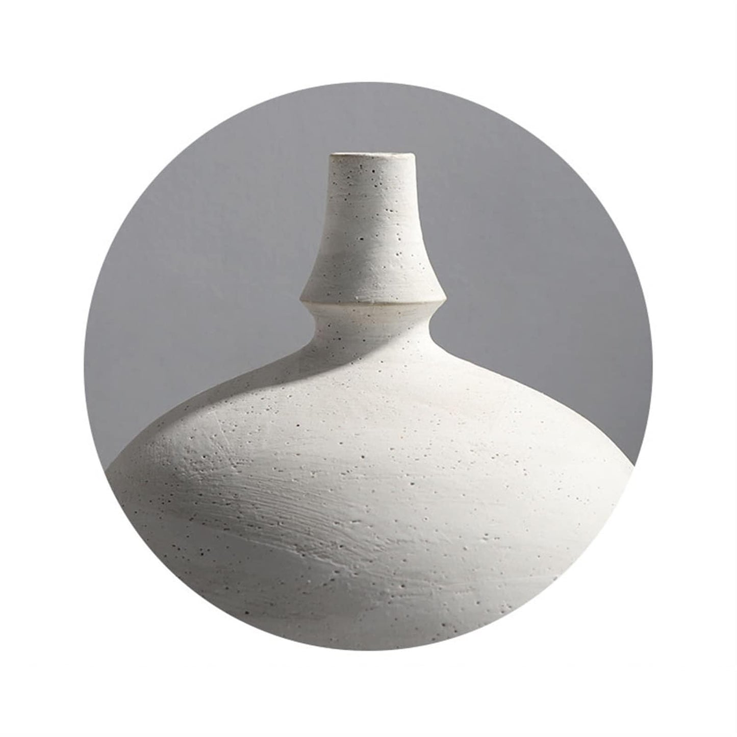 Large Ceramic Antique Stoneware Vase, Handcrafted Porcelain Flower Vase for Living Room, Bedroom, Office