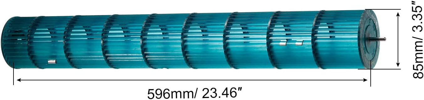 PATIKIL 85x596mm Air Conditioner Blower Fan Wheel, External Fixation Cross Flow Fan Assembly Replacement for Room AC