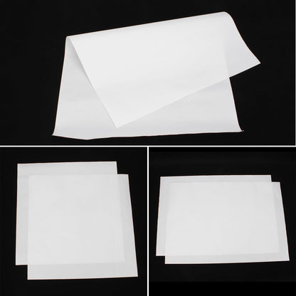 KVMORZE 6 Pack White PTFE Virgin Sheets, Multiple Sizes Applique Pressing Teflon Sheets, 1/16'' Thick Non Stick Craft Mat for Applique Pressing, Heat Press Transfer, Ironing, Arts and Crafts