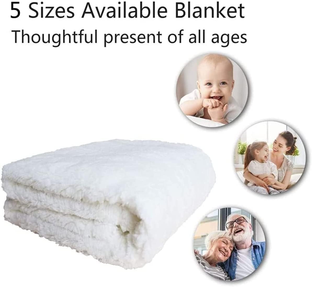 Lake House Throws Blanket - Colorful Stripes Fish Painting Sherpa Blanket for Girls Teens, Throw Size 50x60 Inch