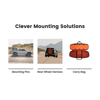 MAXTRAX | MKII FJ Red Vehicle Recovery Board | for 4WD, UV-Stabilized Flexible Nylon Material (MTX02FJR)