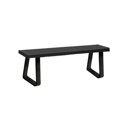 Salsbury Aluminum Locker Bench - 60 Inches Wide - 14" Deep - Black - Free Standing