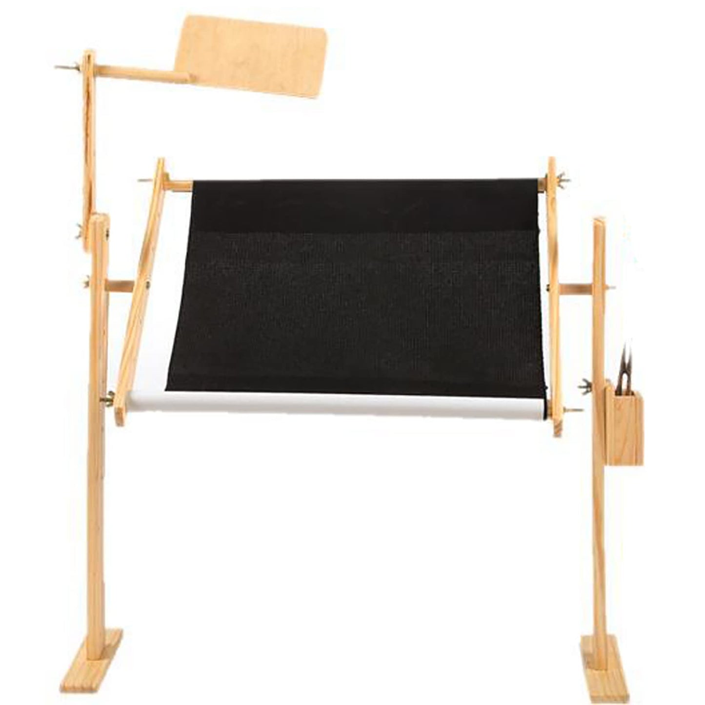 ELUKHT Cross Stitch Stand, Frame Embroidery Floor Stand, Wooden Cross Stitch Floor Stand, Tapestry Frames, Embroidery Needlework Lap Frame Craft Tool for DIY Craft Thread Sewing