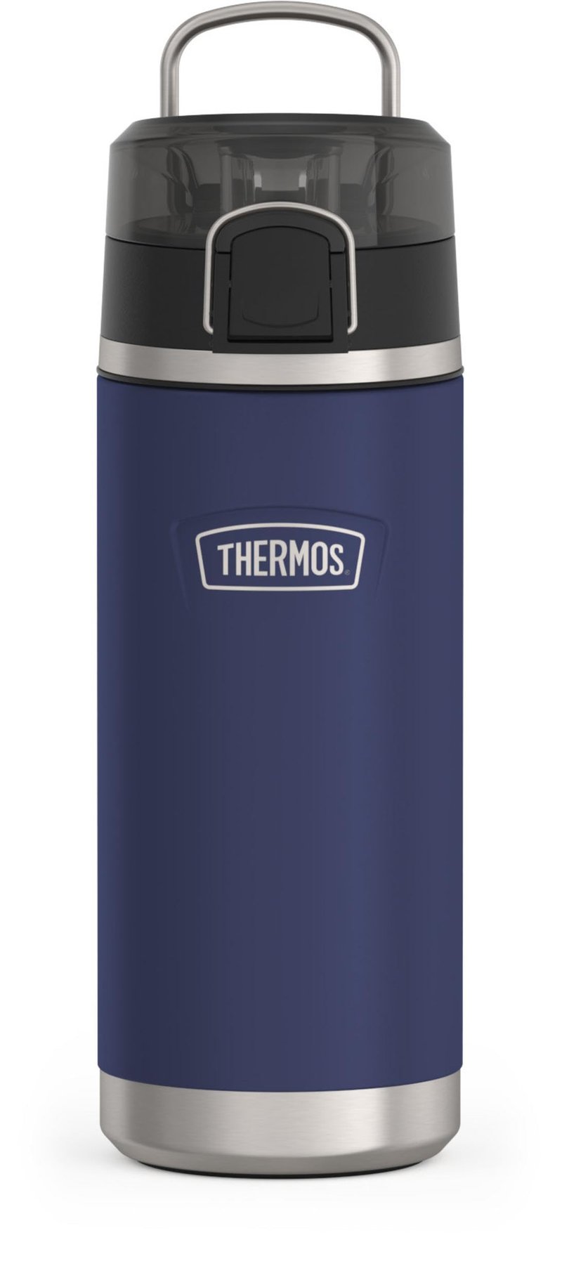 THERMOS ICON SERIES Water Bottle with Spout - 18 Ounce, Navy - Stainless Steel Vacuum Insulated Water Bottle with Lid