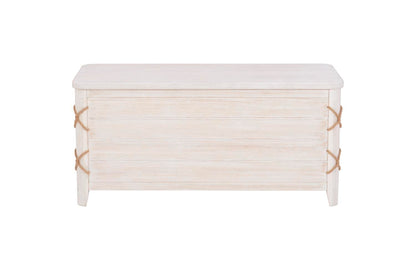Linon Brosnan Rope Cedar Chest White