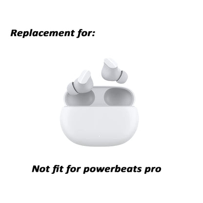 Replacement Silicone Tips Earbuds Buds Eartips Set for Beats Studio Buds Wireless Earphone Headphones,3 Pairs (White)