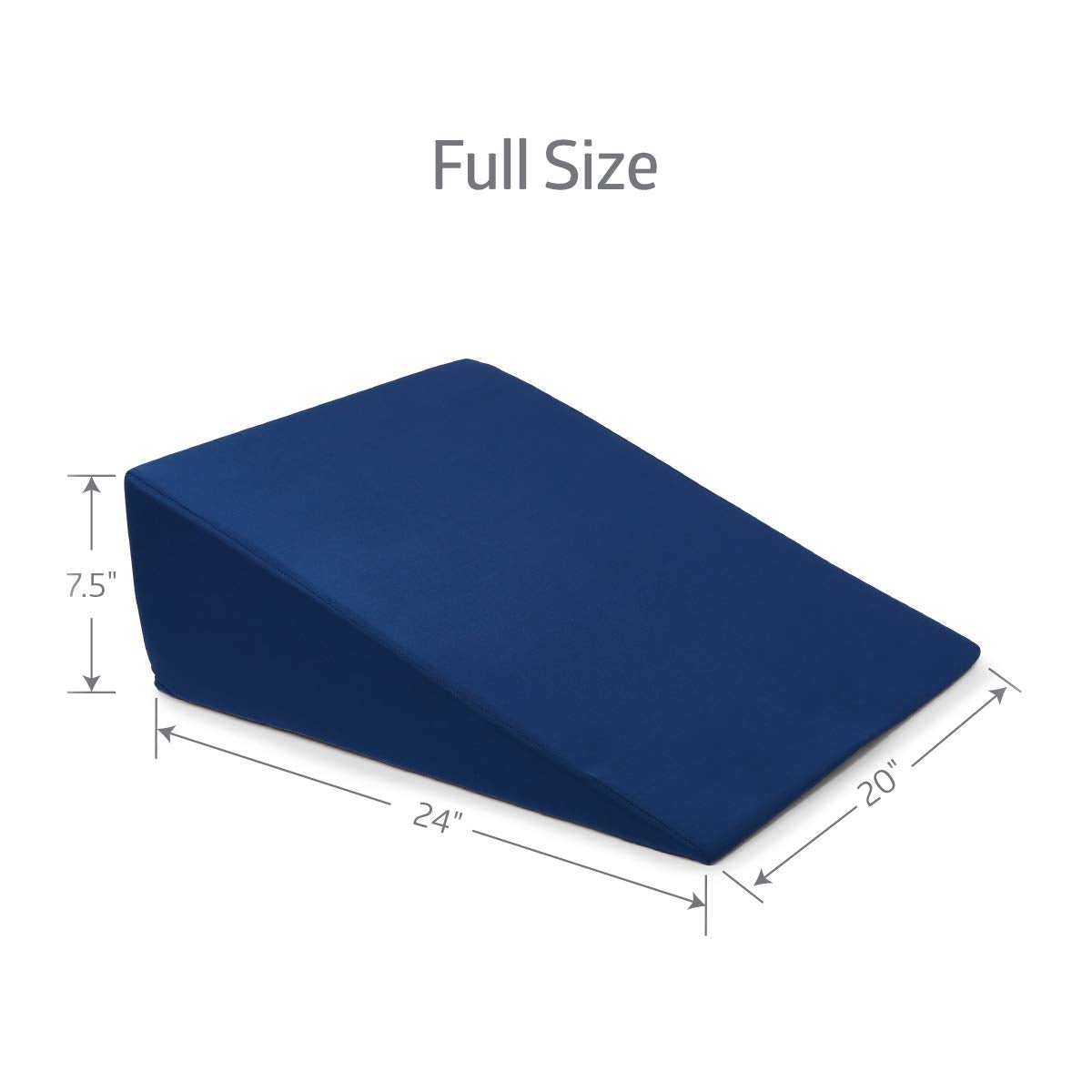 Medline Bed Wedge Pillow, Multi-Position 7.5 inch Wedge Cushion for Legs or Upper Body, Wedge Pillow for Acid Reflux, Snoring, Sinus Issues, or After Surgery