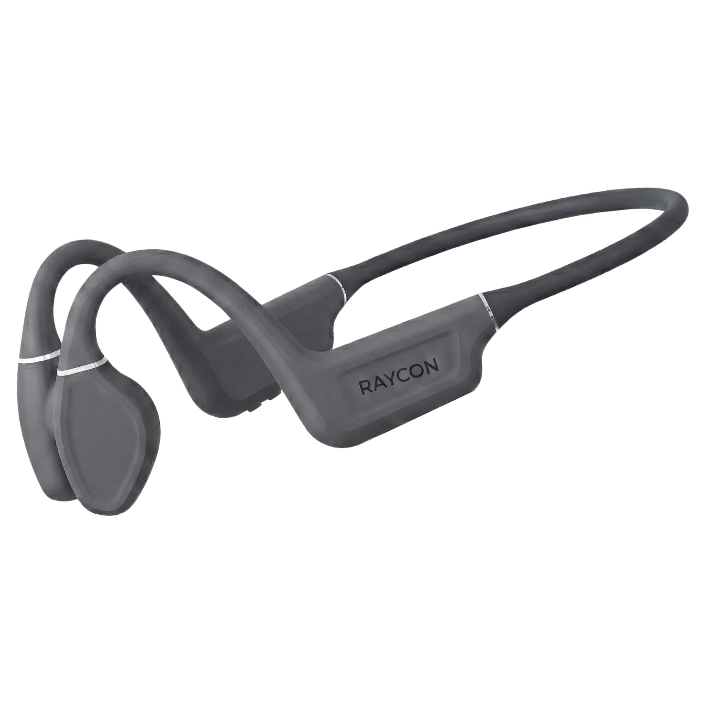 Raycon Everyday Bone Conduction Headphones Bluetooth - Open Ear Running Headphones, Sweat & Water-Resistant Earbuds with Mic for Sports & Workouts, 13hr Playtime (Gray)