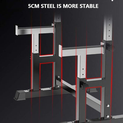 ERoomQ Bench Press Rack Gym Equipment, Dumbbell Racks with Dumbbells Folding Squat Rack Stands with Pull Up Bar Exercise Equipment for Home Gym Barbell Pull Up Rack Bars Free Standing