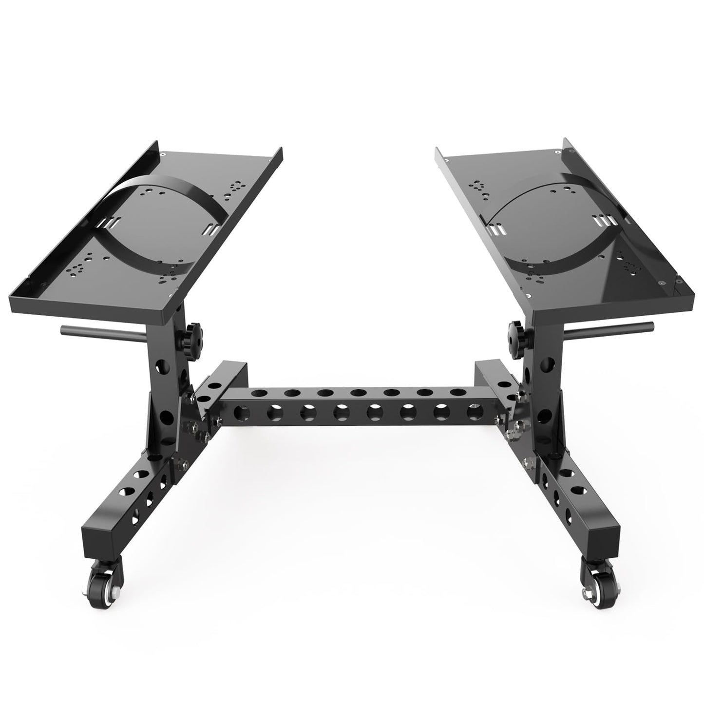 Eisenlink Adjustable Dumbbell Rack & Weight Rack, Holds 440 lbs, Space Saving Design for Home Gym Organization (Low Rack)