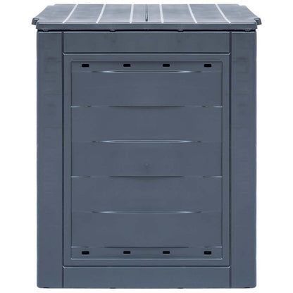 3-Piece Garden Compost Bin Set, Large 780 Gallon Capacity Outdoor Composter for Kitchen Scraps and Garden Waste, Durable Weather-Resistant Gray Matte Finish Square Composters