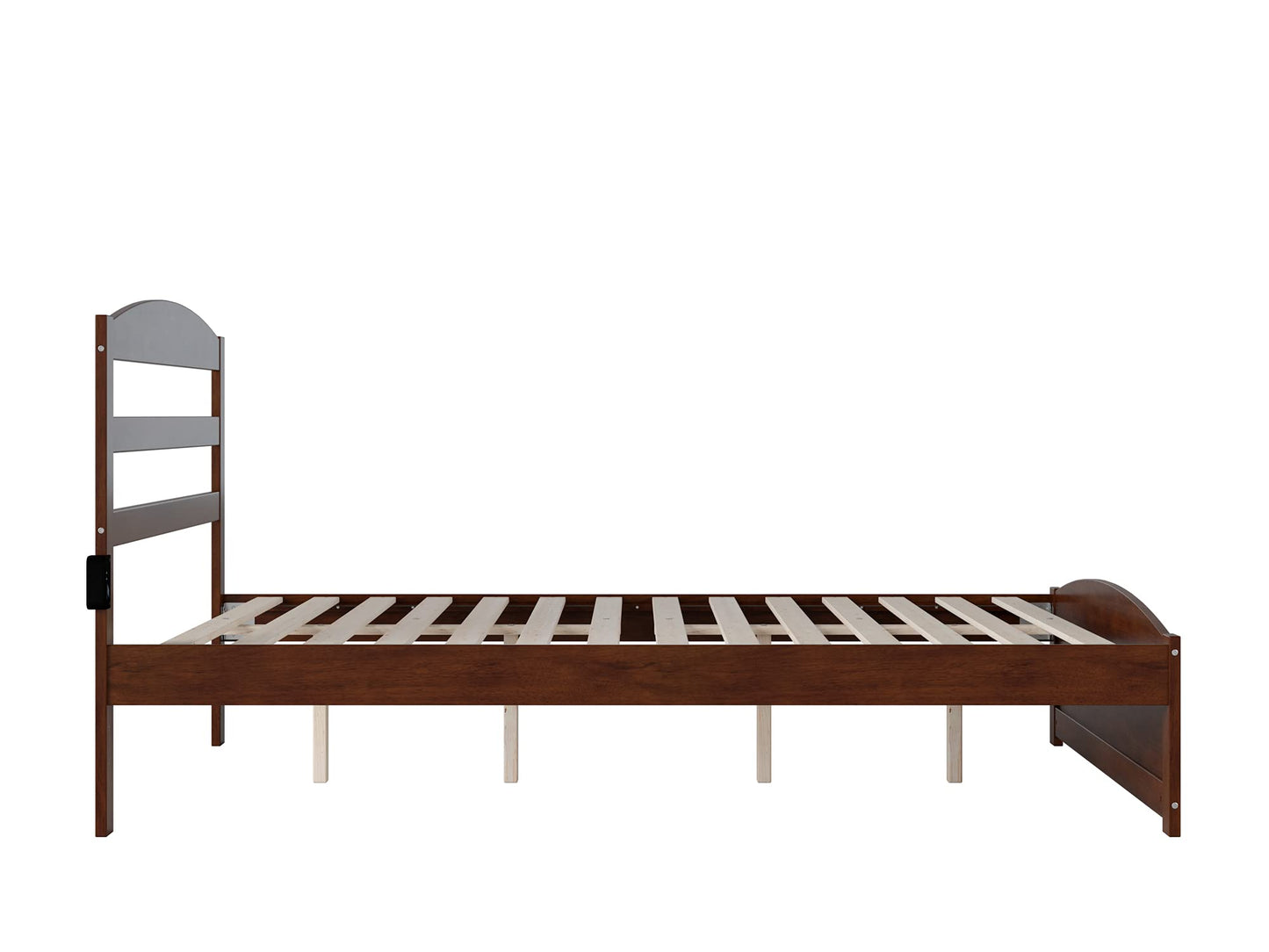 AFI, Warren Queen Platform Bed with Matching Footboard, Walnut