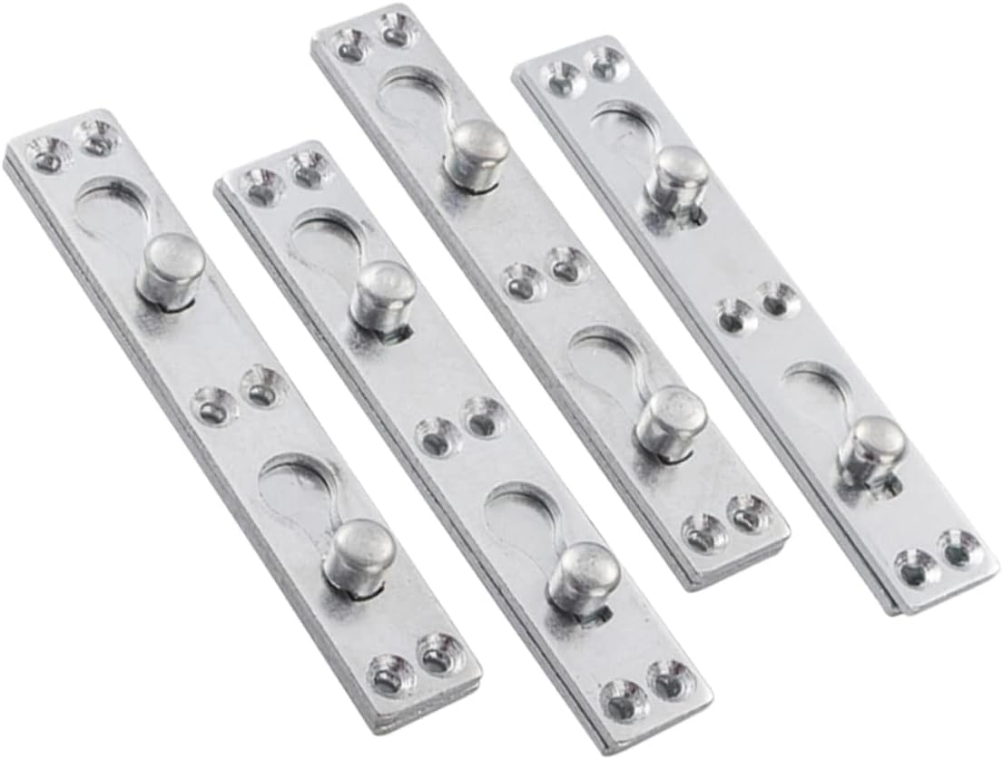 Holibanna 12 Pcs Bed Replacement Connectors, Hinge Hardware for Furniture Repair, Bed Rail Hanger Accessories