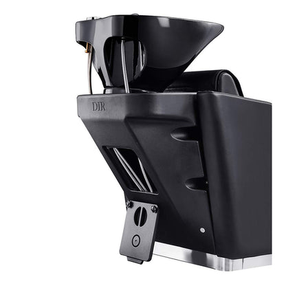 Dir Salon Shampoo Backwash Unit, Hair Salon Shampoo Station with Tilting Sink Victoria, Black