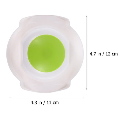 Hemoton Multi- Function Food Safety Holder Plastic Slicing Tool Food Slicer Cutter Finger Guard for Mandoline Slicer Grater Cutting (Green)