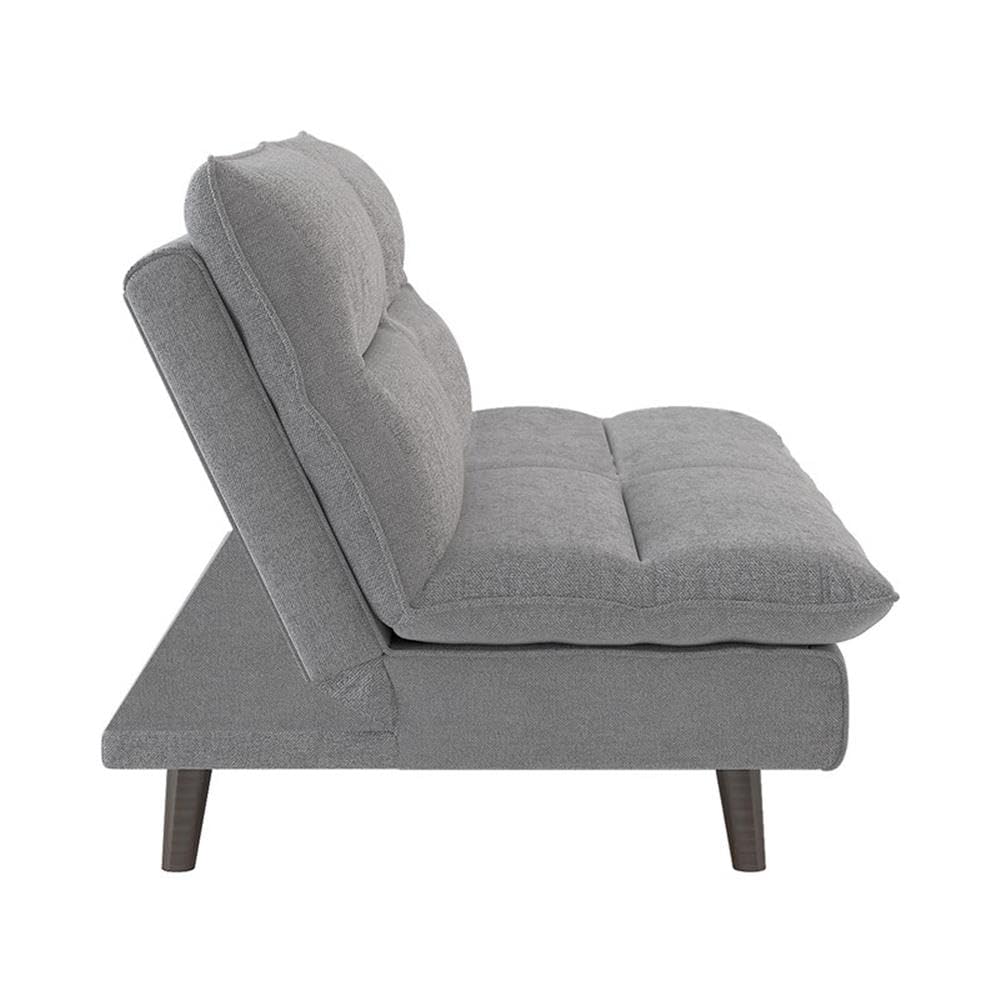 Lexicon Manisha Futon Sofa Sleeper Bed, Gray