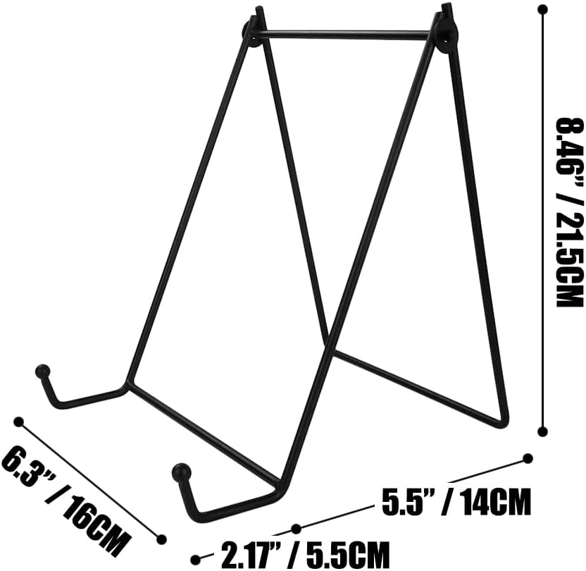 Cookbook Stand Holder: Recipe Book Holder for Kitchen, Decorative Plates Stands, Tabletop Display