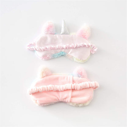 Cute Animal Sleeping Mask Soft Plush Blindfold Cute Rabbit Panda Koala Eye Cover Eyeshade for Kids Teens Girls Women (Flamingo)