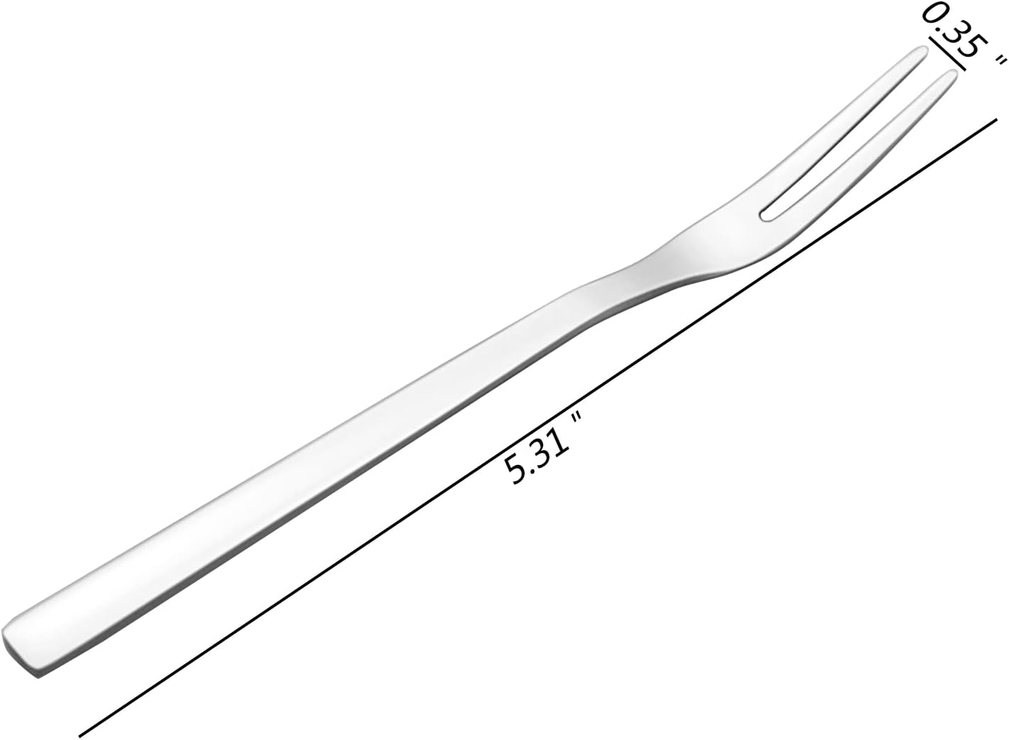 16-Piece Small Stainless Steel 2-Tines Forks, Fruit Forks Set