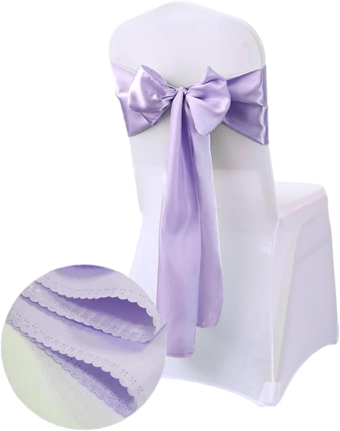 12" 108" Pack 6 TCBETO Lavender Table Runner x of Satin Silk Fabric Silky and Lustrous Table Runners for Birthday