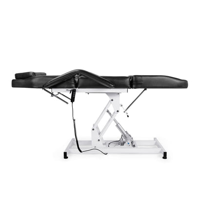 Beautymega Black Electric Beauty Bed Spa Styling Salon Beauty Chairs Massage Hydraulic Pump Cutting Chairs Reclining All Purpose Tattoo Equipment