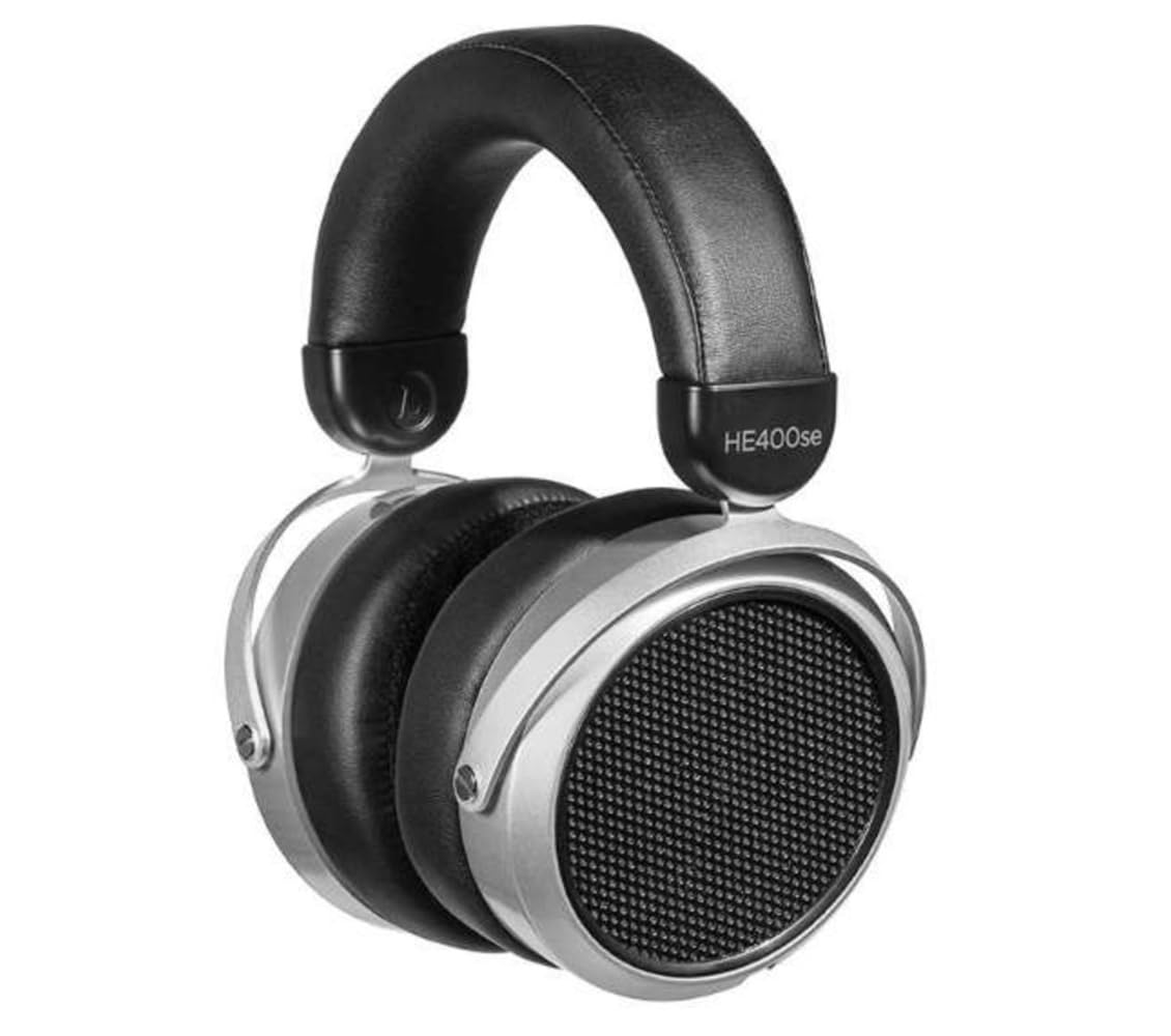 HIFIMAN HE400SE Stealth Magnets Version Over-Ear Open-Back Full-Size Planar Magnetic Wired Headphones for Audiophiles/Studio, Great-Sounding, Stereo, High Sensitivity, Comfortable, Sliver