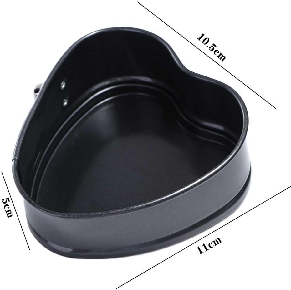 Heart Shaped Springform Cake Mold Pan, Nonstick Bakeware with Removable Loose Base for Cake Baking