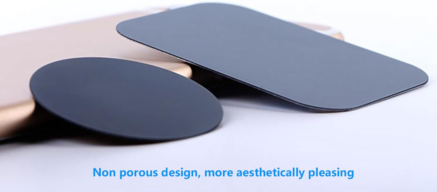 Phone Magnet Plate Mount Metal Plate for Magnetic Car Mount 4 Pack (Attention: Metal plates do not have magnets)Disc with 3M Adhesive Compatible with Phone Magnets/Cell Phone Automobile Magnet Cradles