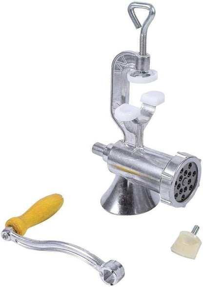 Meat Grinder, Manual Meat Mincer, Kitchen Mincer Metal for Butcher Sausage Tool, Home Kitchen Accessory