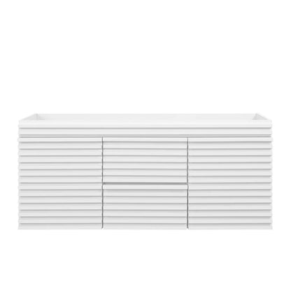 Modway Render 48" Double Sink Compatible (Not Included) Bathroom Vanity Cabinet in White