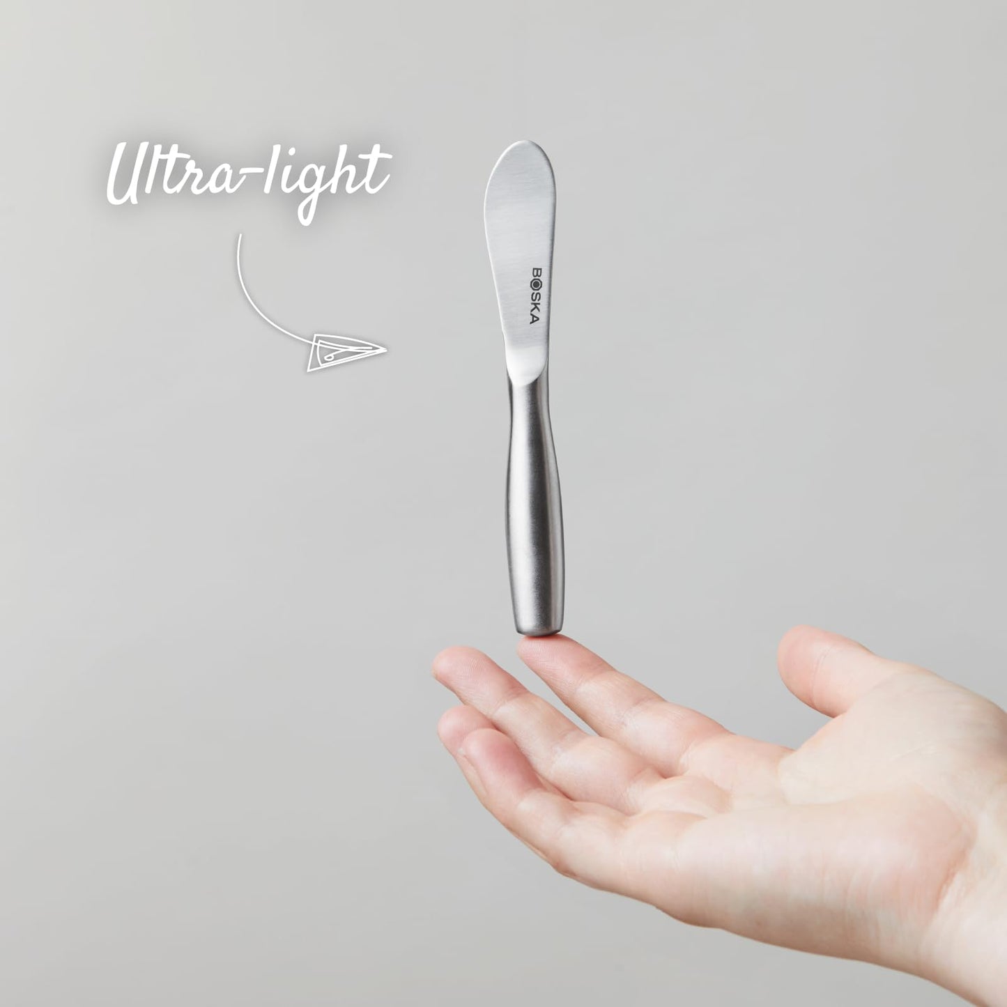 BOSKA Cheese Spreading Knives Mini Copenhagen – 3 Stainless Steel Cheese Spreaders for Butter, Soft Cheese & Appetizers – Elegant Butter Knife Set for Cheese Boards & Entertaining
