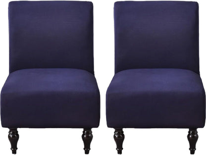 lihuitong Armless 2 Armless Armless Chair Slipcover Pieces Printed Accent Chair Cover Stretch Spandex Slipper Chair
