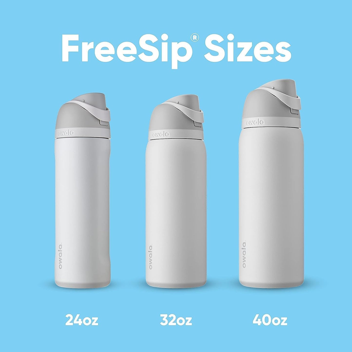 Owala FreeSip 32 oz Insulated Stainless Steel Water Bottle - BPA-Free with Straw | Citrus Crush for Sports & Travel